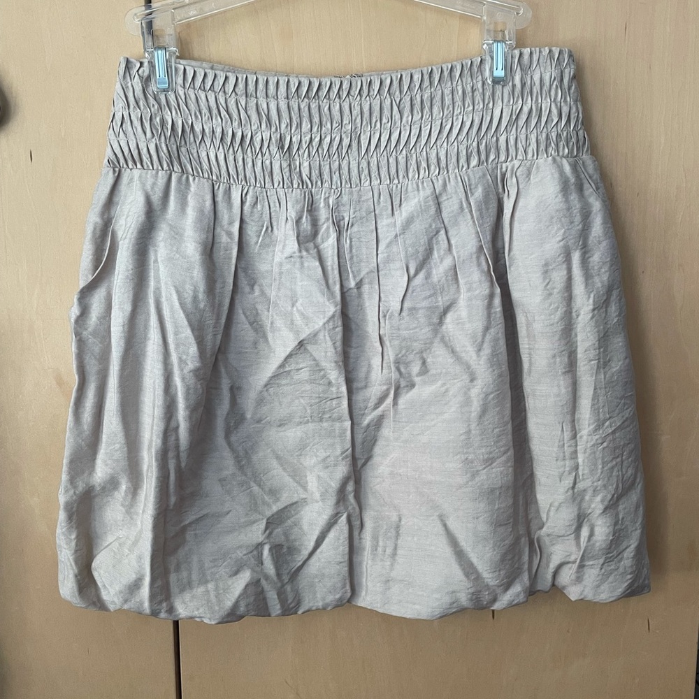 Champagne/cream/natural colored skirt-forever21